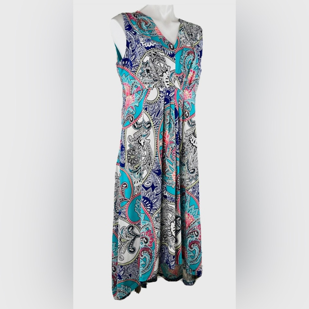 Chico’s Size 1 BNWT | Colorful Paisley Maxi Dress